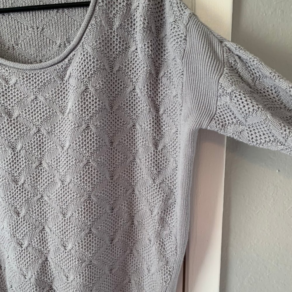 Gray Knit Sweater - Picture 2 of 3